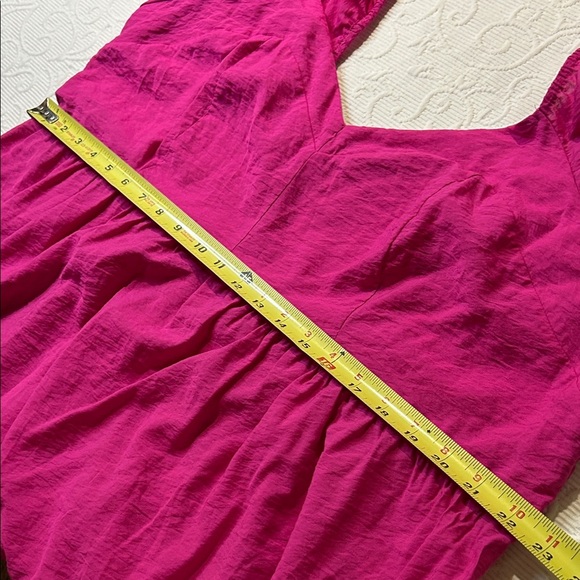 Nine West Fuchsia Mini Dress. 2X. Smocked back. - Picture 10 of 11